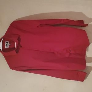 Men's red long sleeve shirt. Express. Large